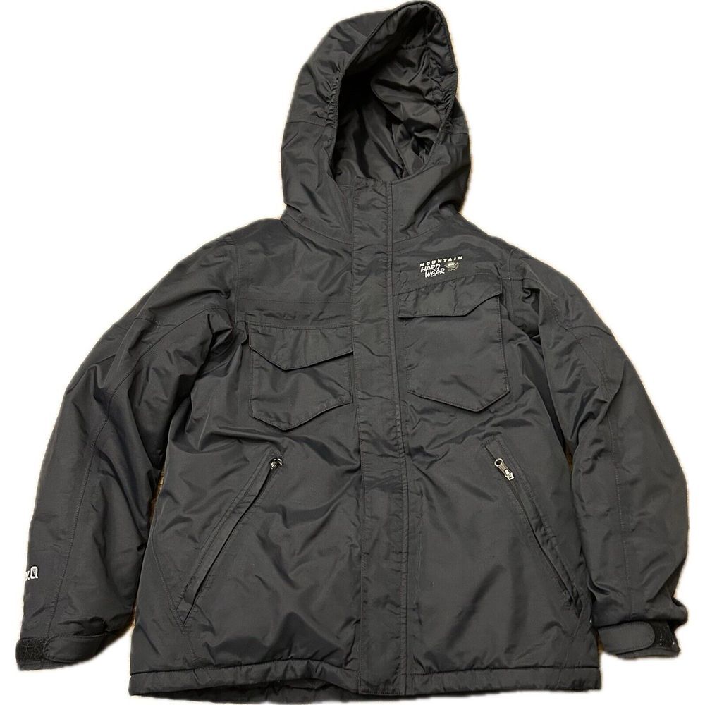 Mountain Hardwear Dry.Q Elite Black Jacket Waterproof Youth Medium Coat‎ Ski